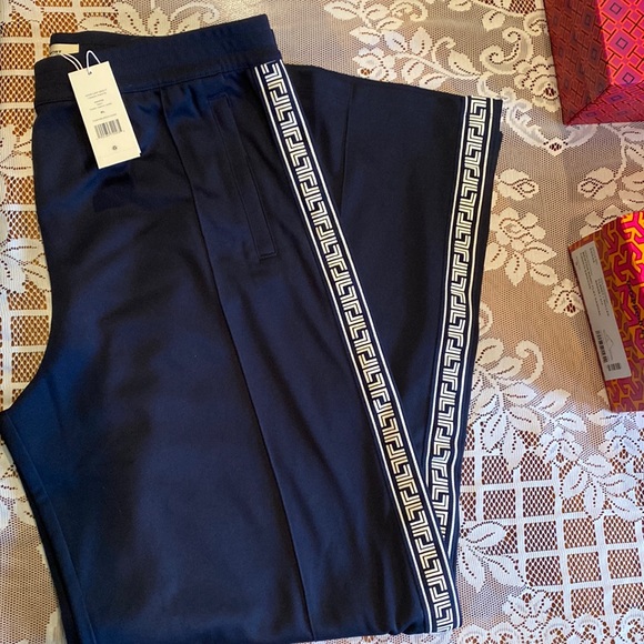 Tory Burch wide leg Geo-T Track Pants. Size xl - Picture 2 of 2